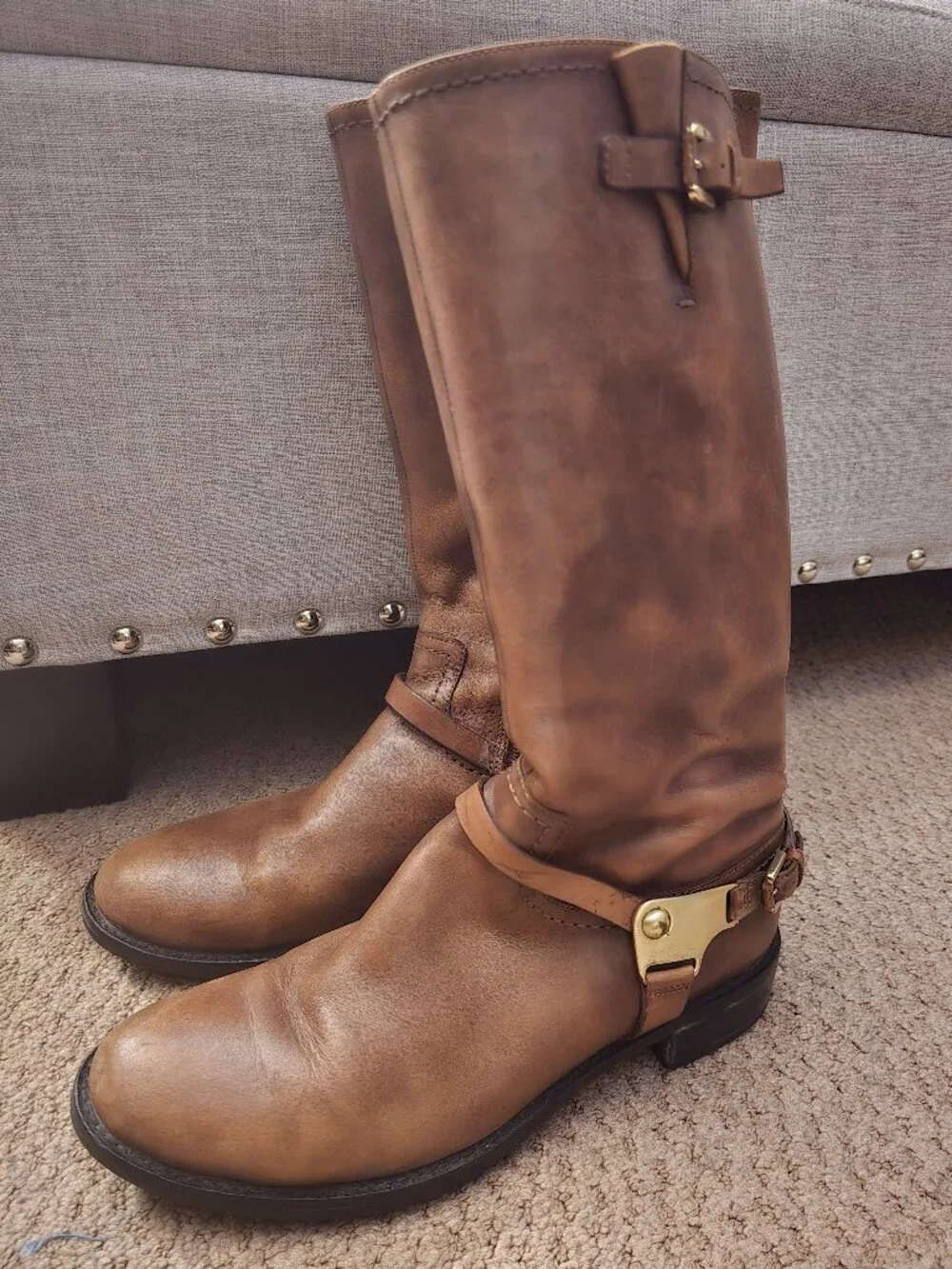 Ecco brown leather boots